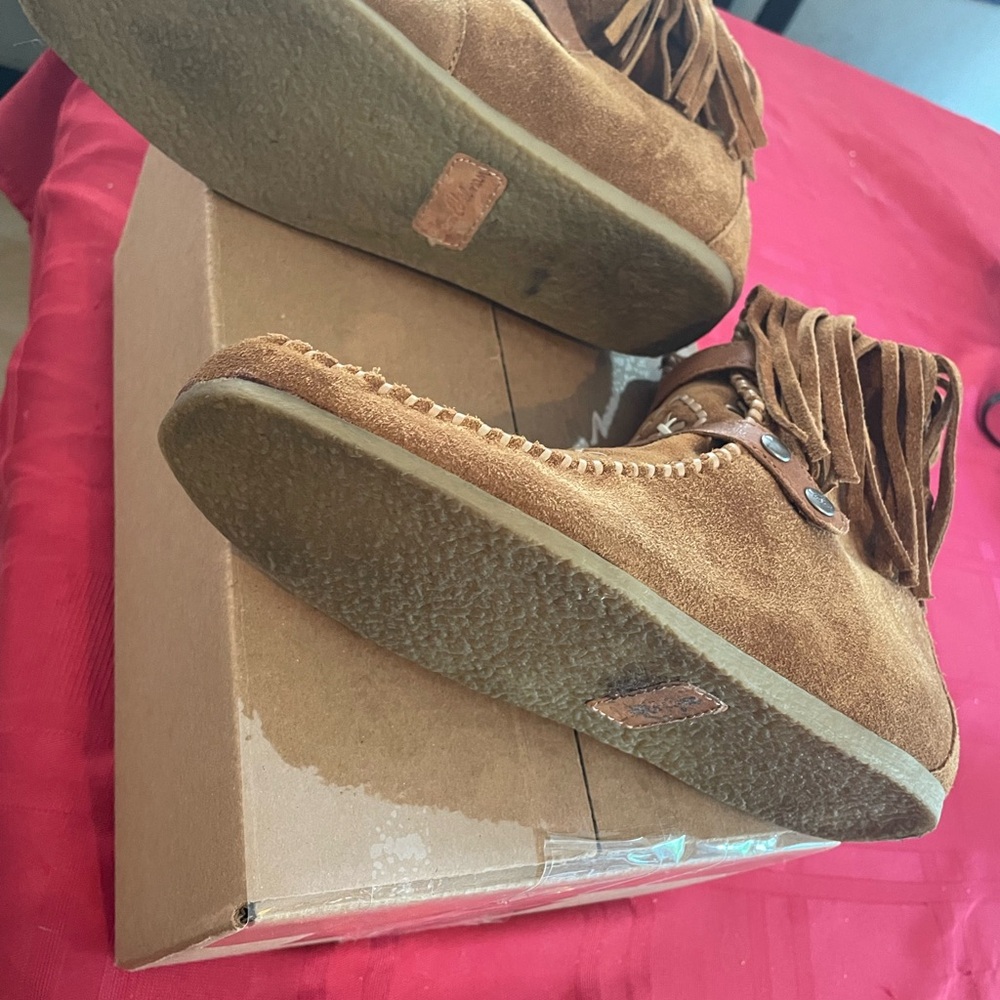 Sam Edelman Brown Suede Moccasins
